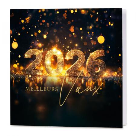 carte de voeux pro 2026 scintillante de noir et de dore 845191 1